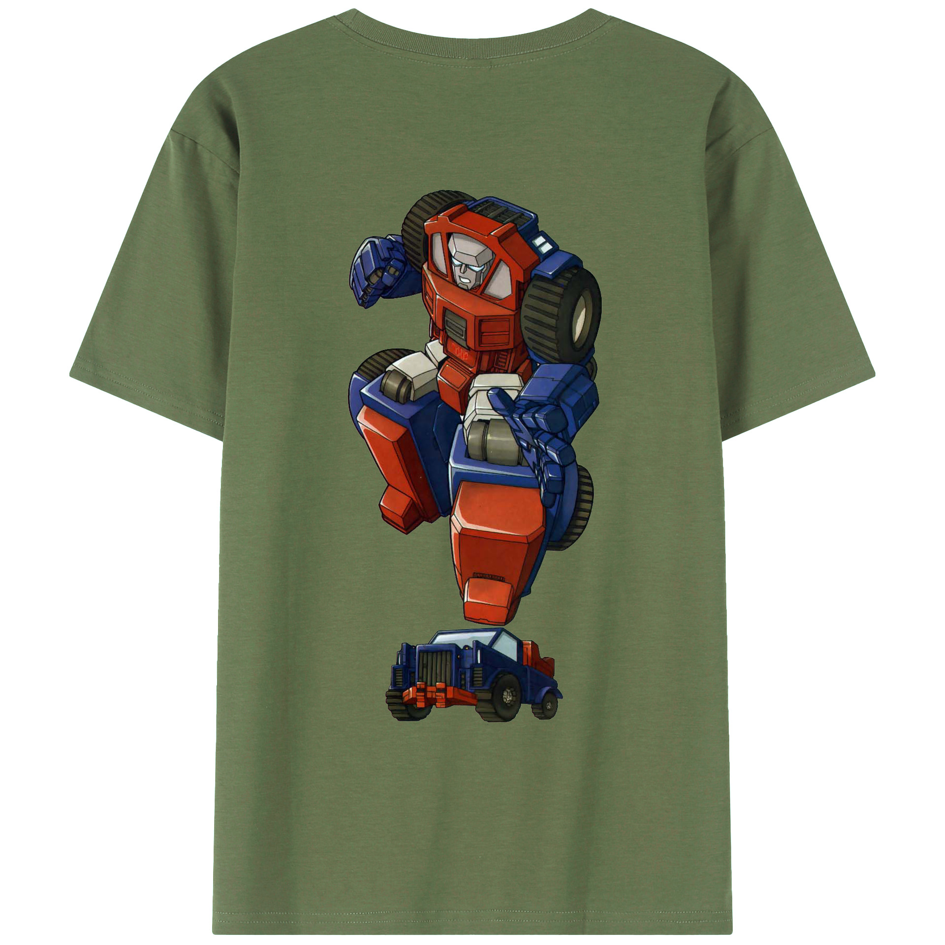 （画像用）  綿100％ メンズ半袖Tシャツ（バックプリント） 通気性
